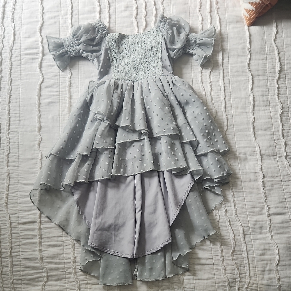 Joyfolie Light Blue Layered Formal Dress